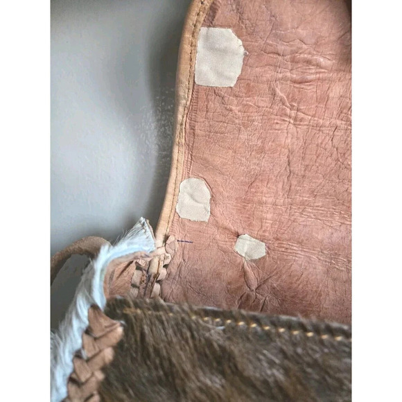 Mexican Crossbody Bag Women's Handmade Brown Cowhide Leather Whipstitch - Picture 13 of 13